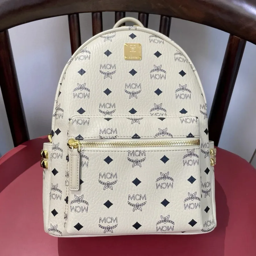 MCM White Logo Print
