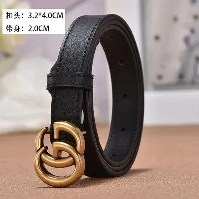 Leather Belt Black D