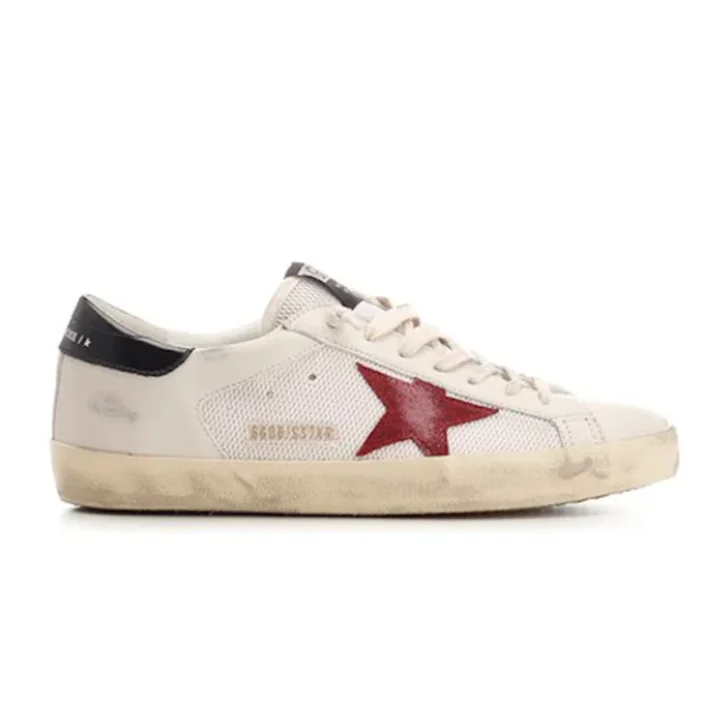 Golden Goose Superstar White Red Star Casual Sneakers preview