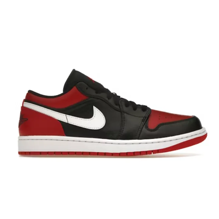 Air Jordan 1 Black Red White Low Top Sneakers preview